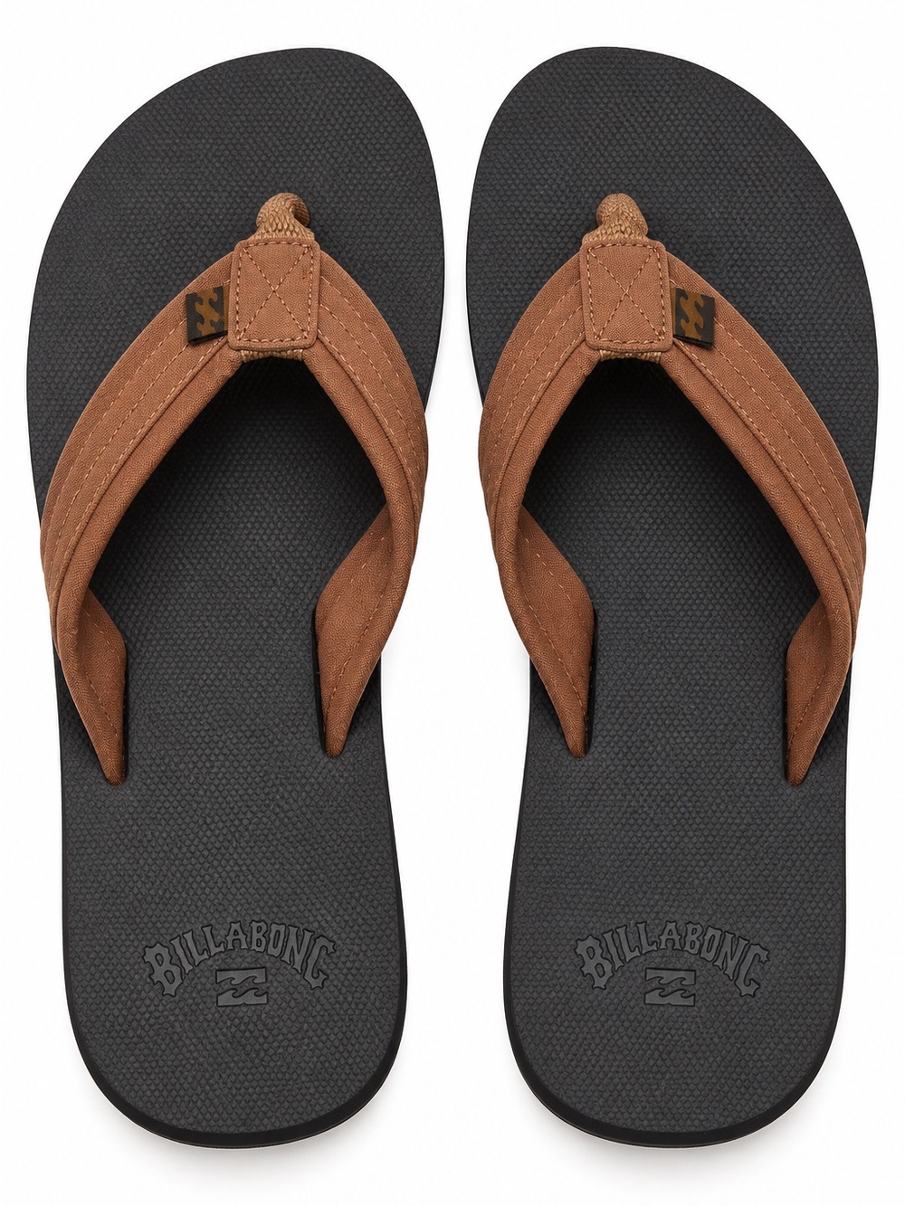 Billabong Men’s Brown Black Flip Flops Sandals Size 8 NWT